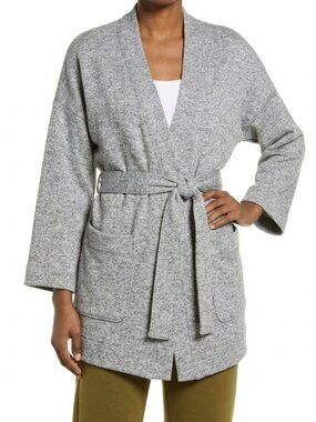 Madewell Better Terry Wrap Sweatshirt - Heather Grey - Small